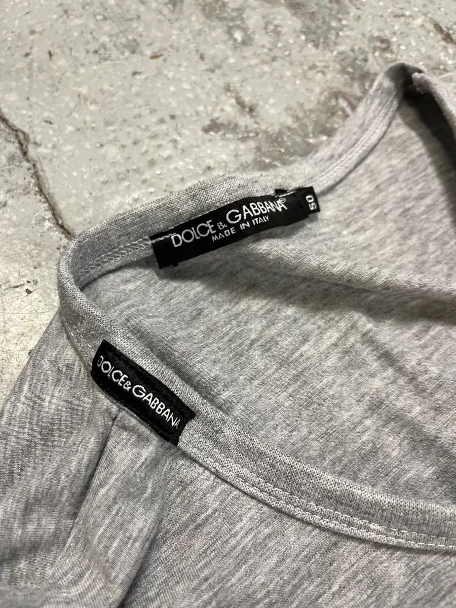2000s Dolce & Gabbana Cowboy Gun Human Grey Tee-Shirt - Image 9