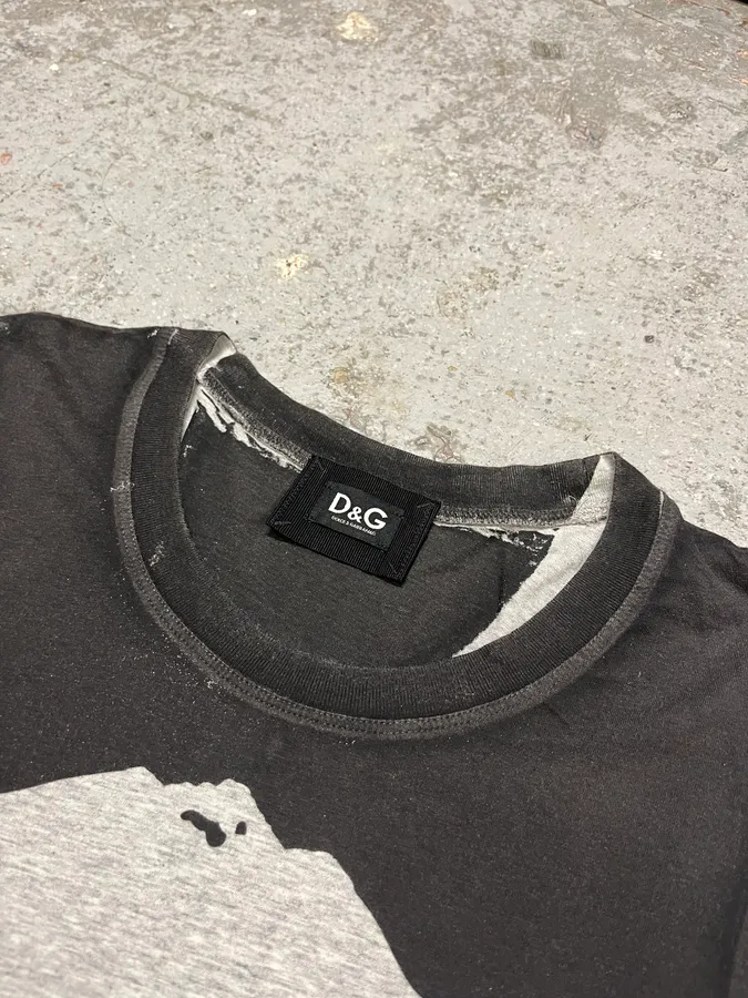 2000s Dolce & Gabbana Cozy Chair Painted Tank Top - Image 6