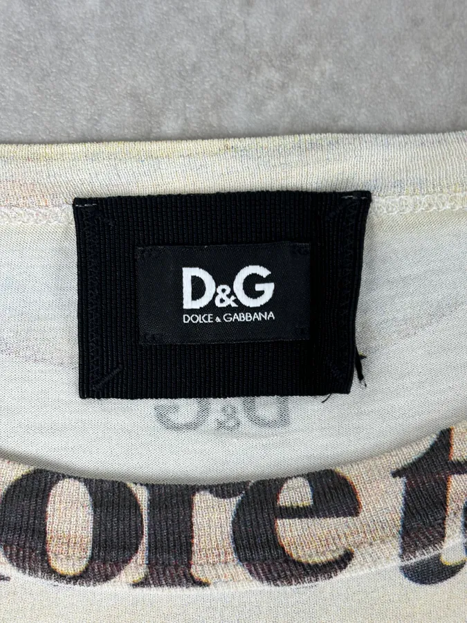 2000s Dolce & Gabbana Cream Coke Duo Longsleeve - Image 8