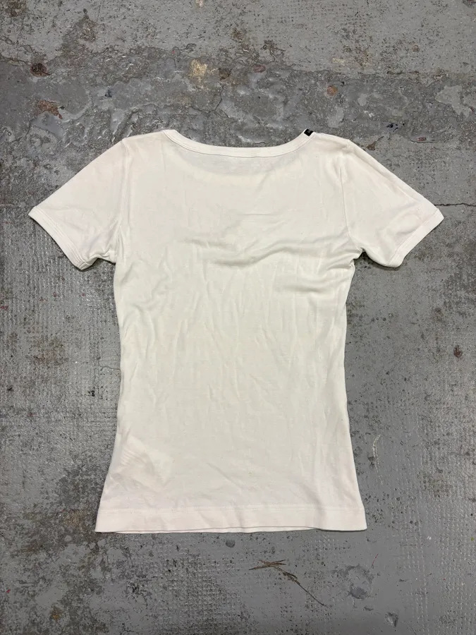 2000s Dolce & Gabbana Cross White T-Shirt - Image 6
