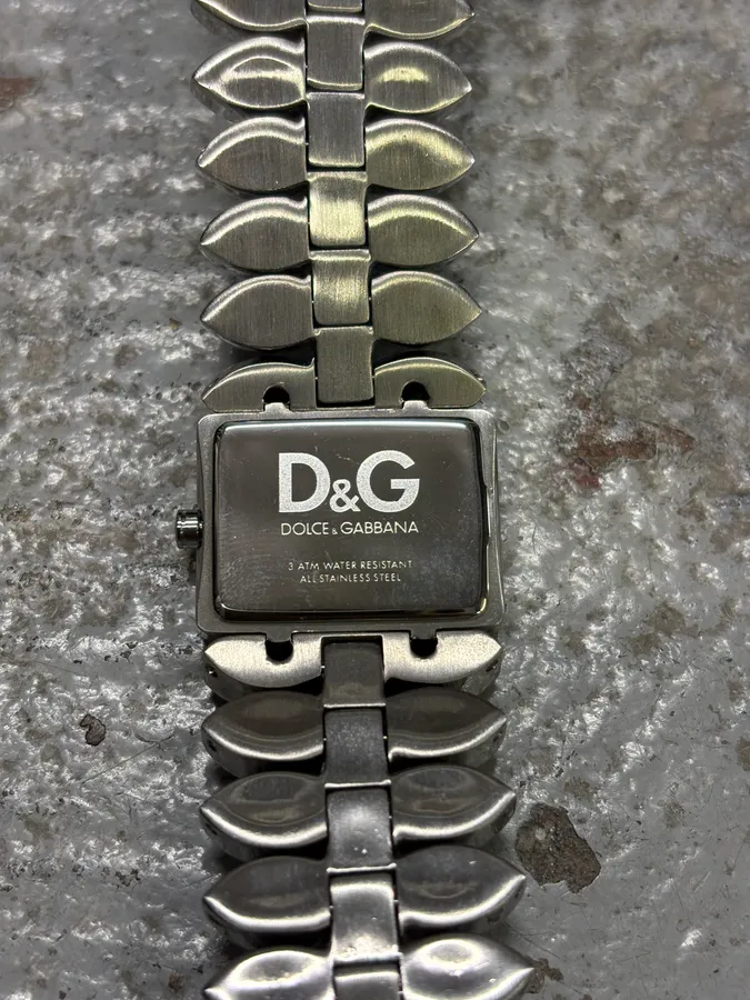 2000s Dolce & Gabbana Crystal Leaves Bracelet Watch - Image 5