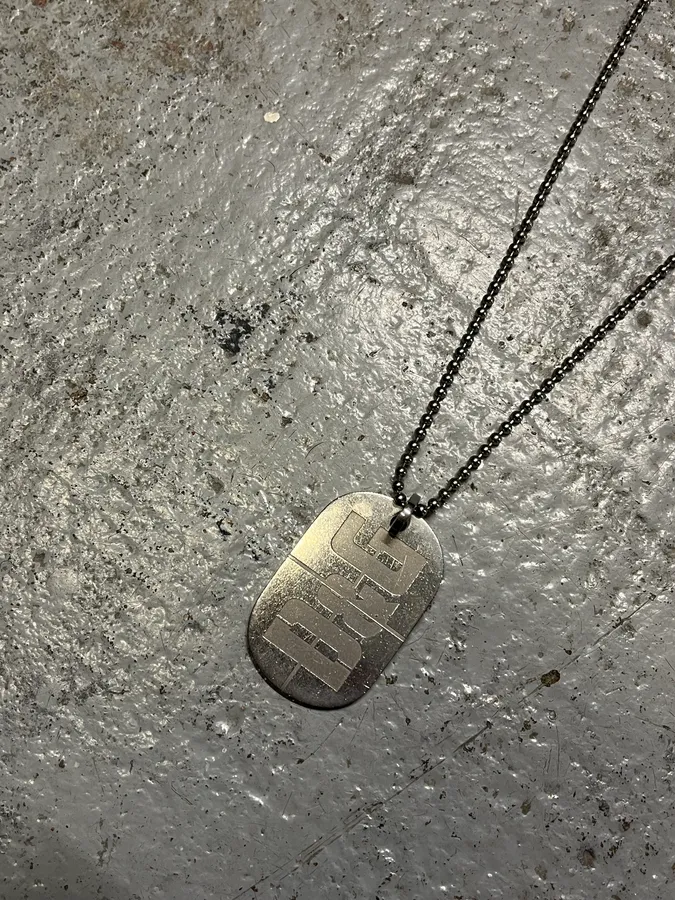 2000s Dolce & Gabbana Dog Tag Ball Chain Necklace - Image 3