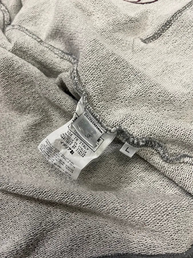 2000s Dolce & Gabbana Get It Grey Zip-up Hoodie - Image 10