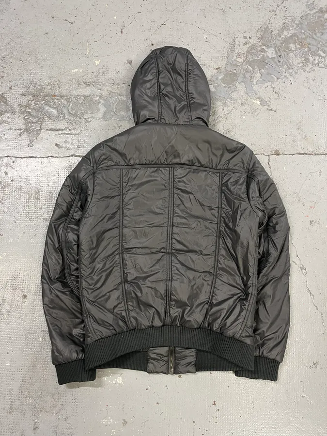 2000s Dolce & Gabbana Grey Astro Puffer Jacket - Image 7