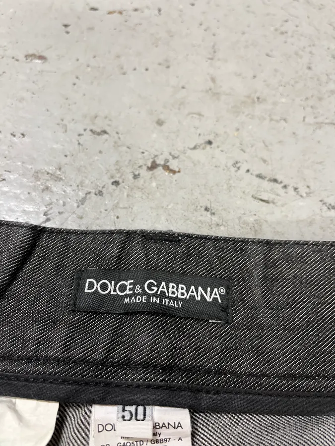 2000s Dolce & Gabbana Grey Cozy Straight Pants - Image 13