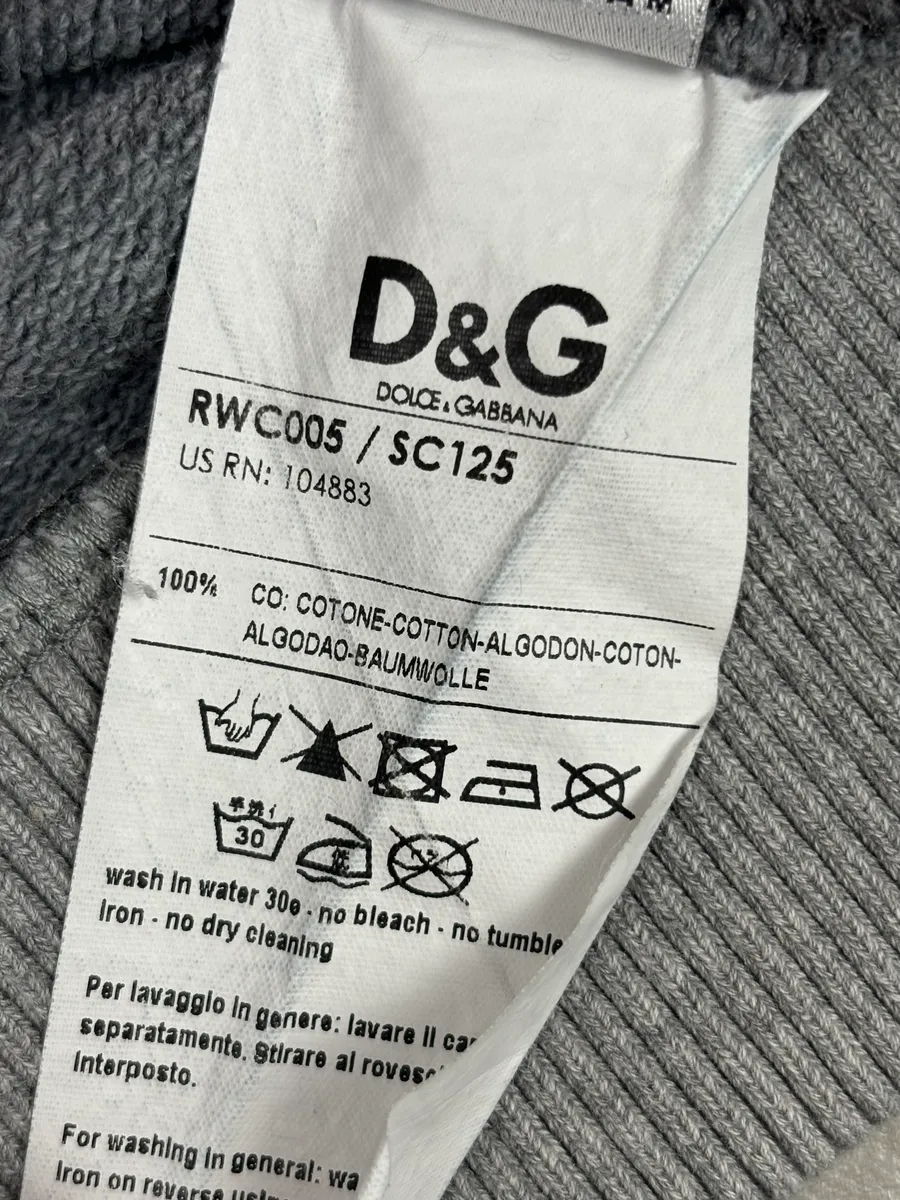 2000s Dolce & Gabbana Grey Embroidered Nothing to Lose Hoodie - Image 10