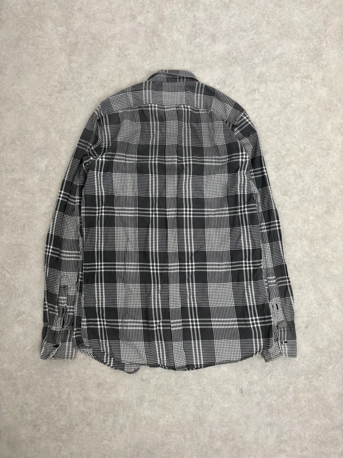 2000s Dolce & Gabbana Grey Tartan Shirt - Image 6