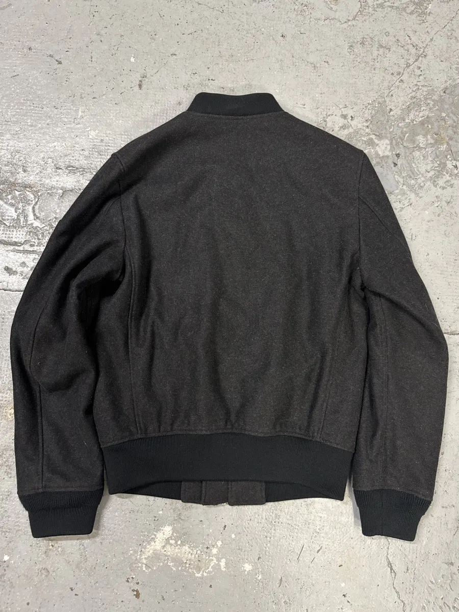 2000s Dolce & Gabbana Grey Wool Bomber Jacket - Image 4
