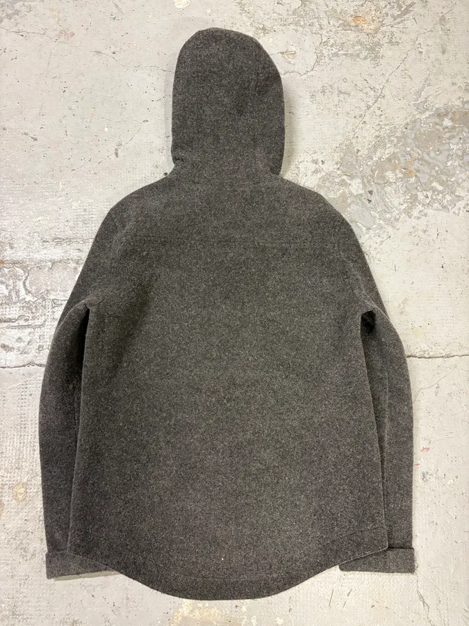 2000s Dolce & Gabbana Grey Wool Zip-up Hoodie Jacket - Image 7