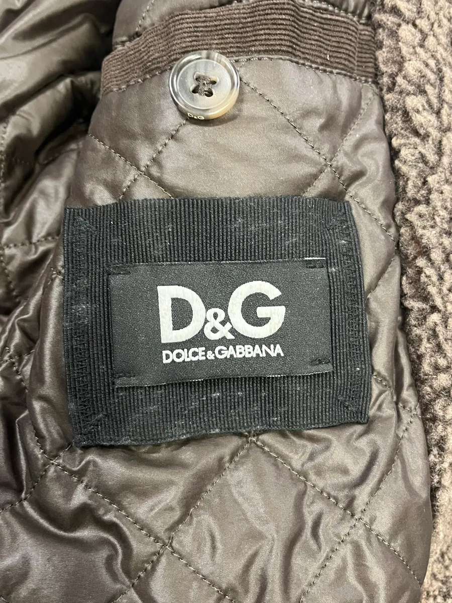 2000s Dolce & Gabbana Imperial Buttoned Brown Jacket - Image 10