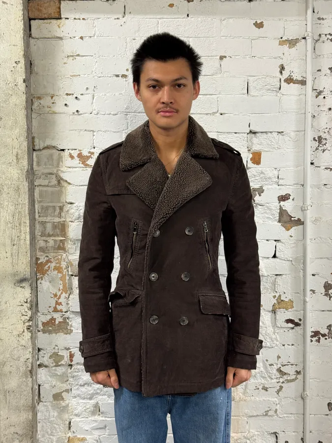 2000s Dolce & Gabbana Imperial Buttoned Brown Jacket - Image 2