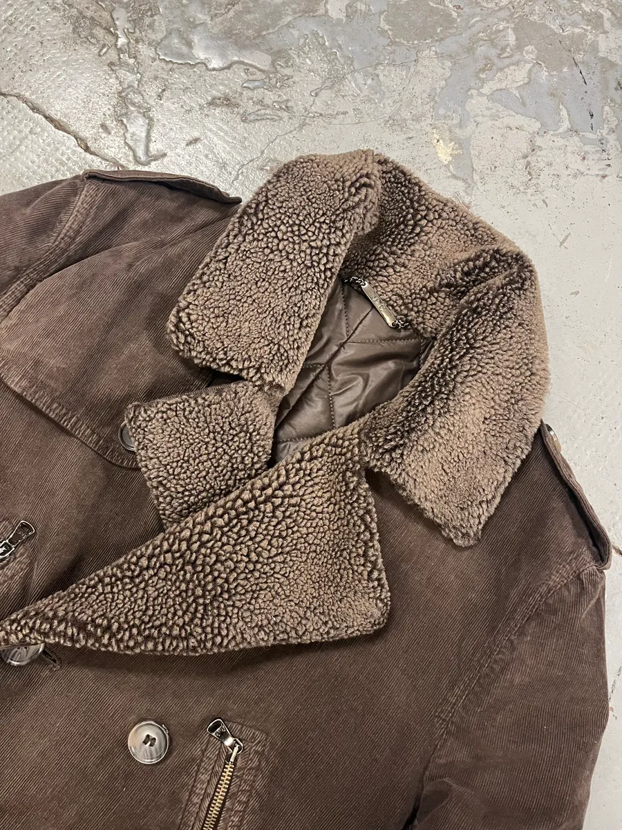 2000s Dolce & Gabbana Imperial Buttoned Brown Jacket - Image 5