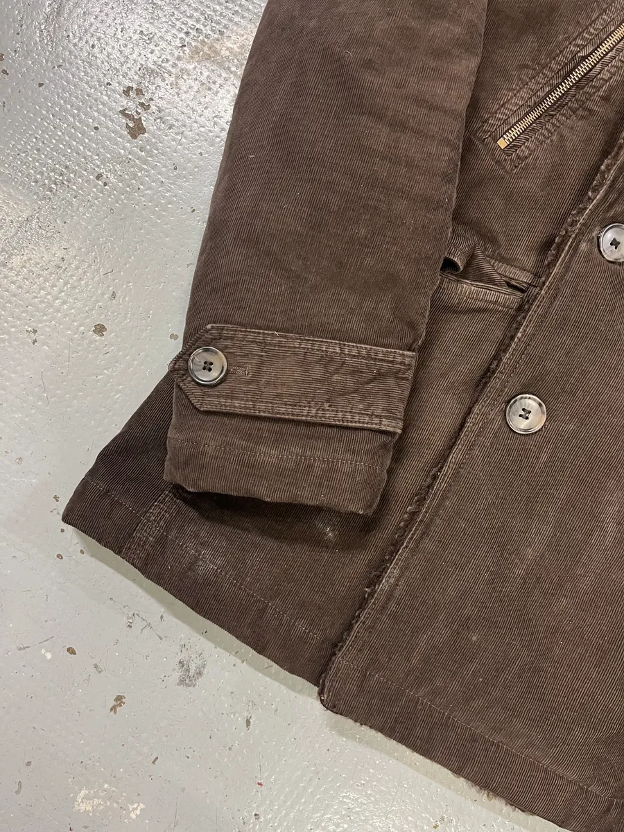2000s Dolce & Gabbana Imperial Buttoned Brown Jacket - Image 6