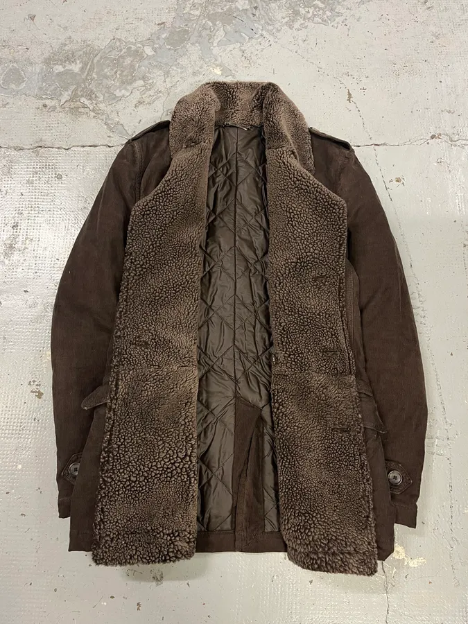 2000s Dolce & Gabbana Imperial Buttoned Brown Jacket - Image 8
