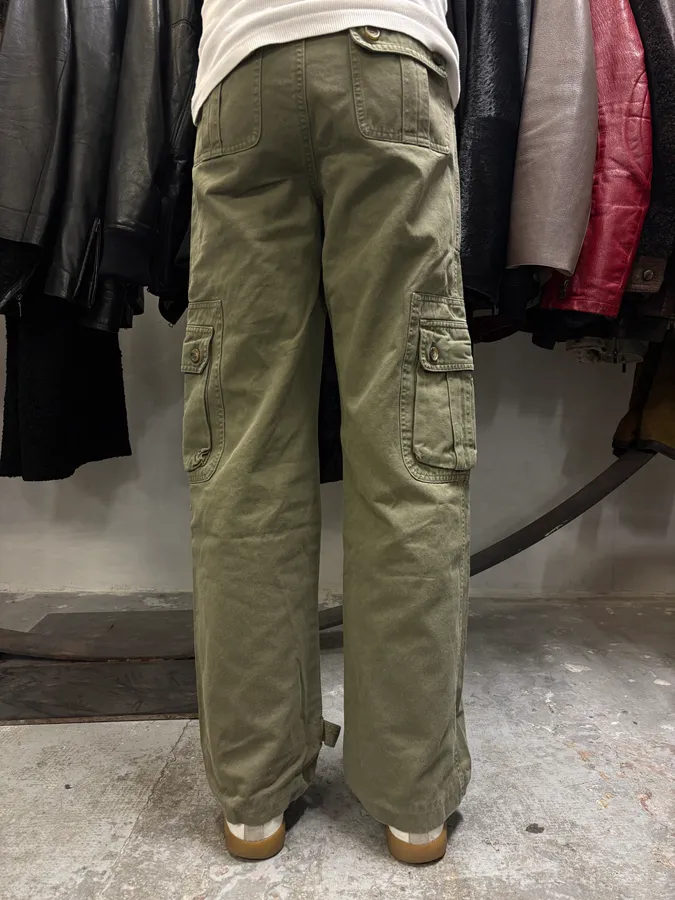 2000s Dolce & Gabbana Khaki Cargo Pants - Image 5