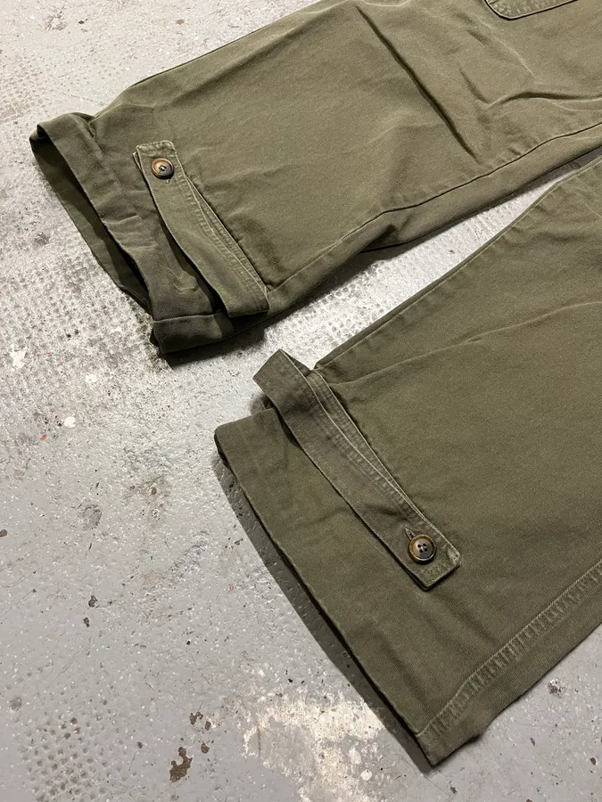 2000s Dolce & Gabbana Khaki Cargo Pants - Image 7