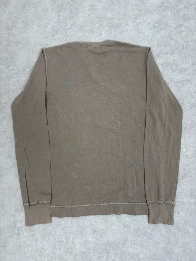 2000s Dolce & Gabbana Khaki Henley Longsleeves - Image 6