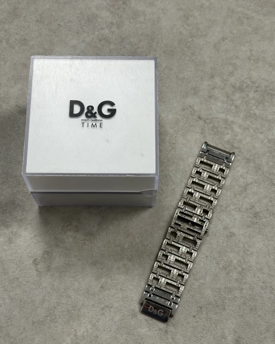 2000s Dolce & Gabbana Labyrinth Pave Bracelet Watch