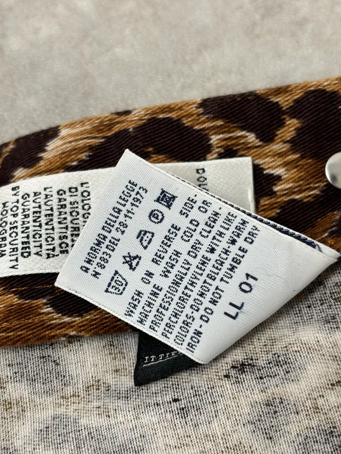 2000s Dolce & Gabbana Leopard Print Denim Jacket - Image 12