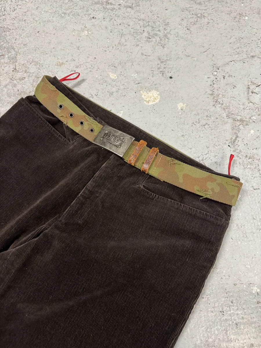2000s Dolce & Gabbana Military Camo Belt