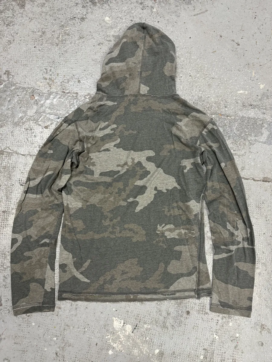 2000s Dolce & Gabbana Military Camo Green Hoodie - Image 2