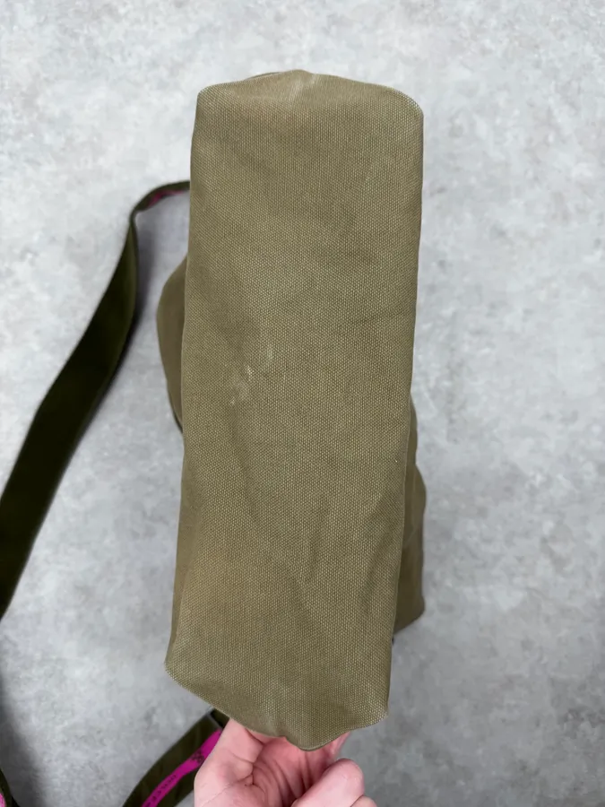 2000s Dolce & Gabbana Military Khaki Shoulder Bag - Image 5