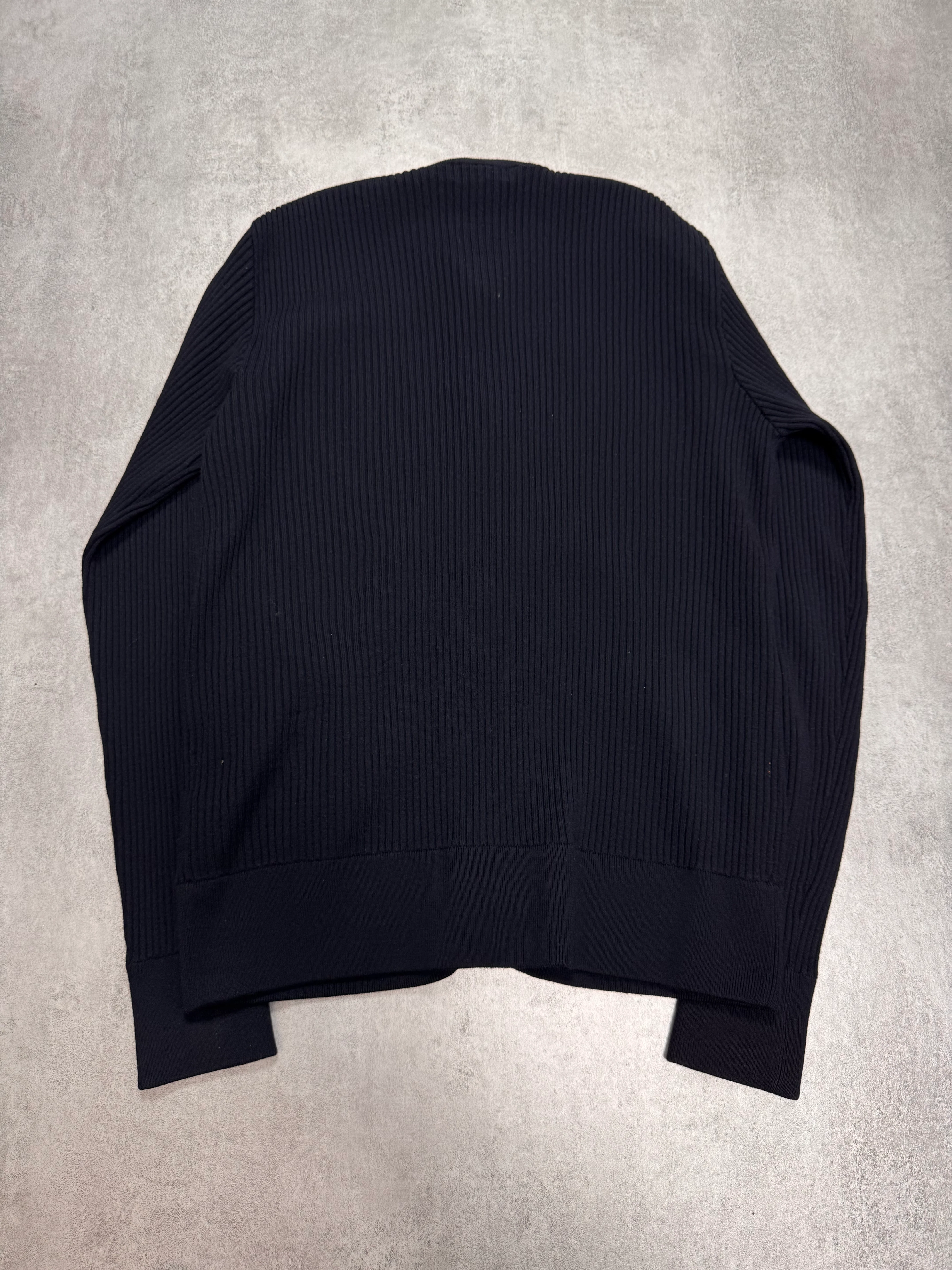 2000s Dolce & Gabbana Minimalist Navy Zip-Up - Image 2