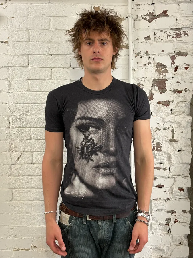 2000s Dolce & Gabbana Monica Bellucci Portrait T-Shirt