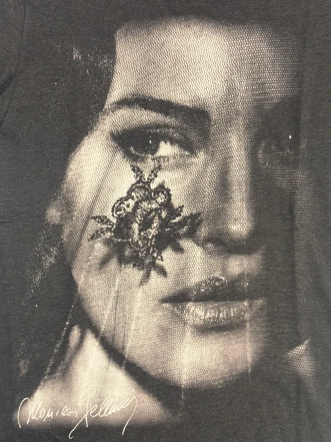 2000s Dolce & Gabbana Monica Bellucci Portrait T-Shirt - Image 7