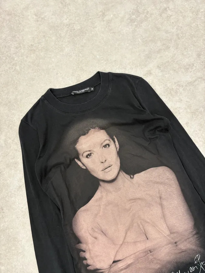 2000s Dolce & Gabbana Monica Belluci Black Longsleeves - Image 5