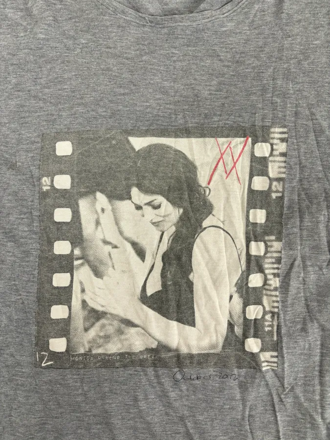 2000s Dolce & Gabbana Monica Belluci Cinema Grey T-Shirt - Image 7