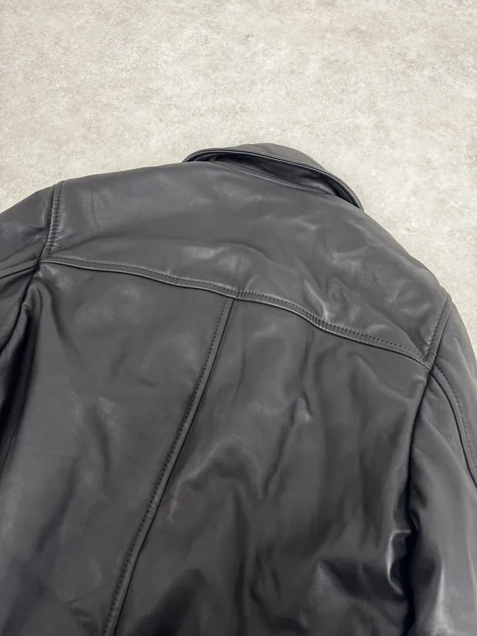 2000s Dolce & Gabbana Multi-Zip Black Leather Jacket - Image 6