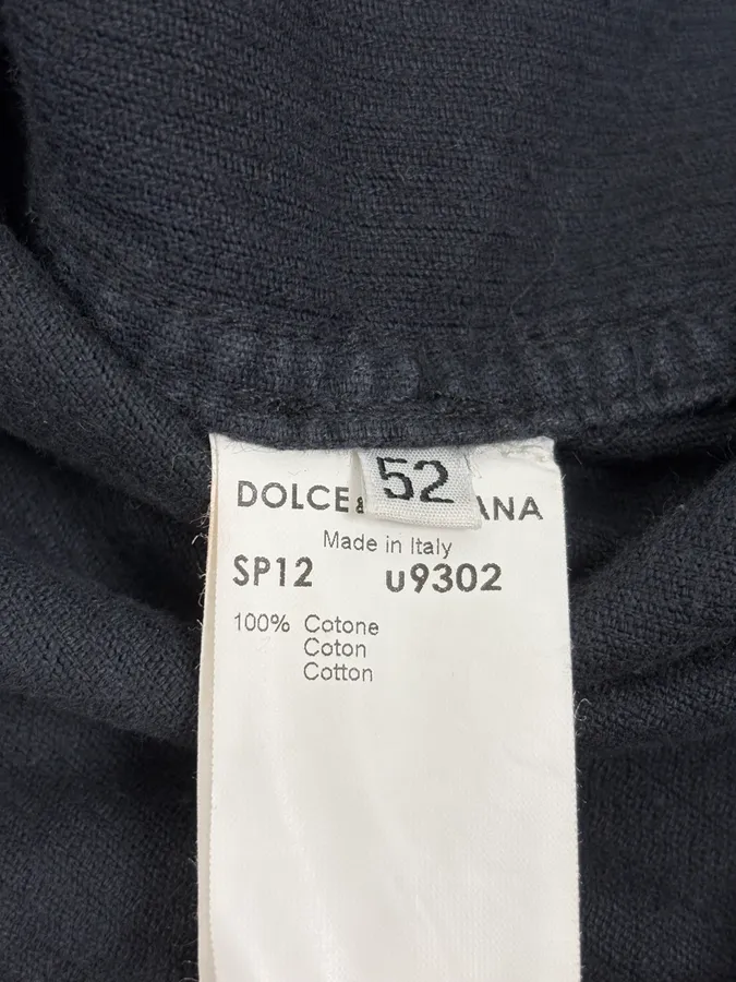 2000s Dolce & Gabbana Navy Cordurroy Jacket - Image 11