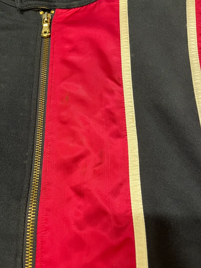 2000s Dolce & Gabbana Navy & Pink Racer Sweater - Image 11