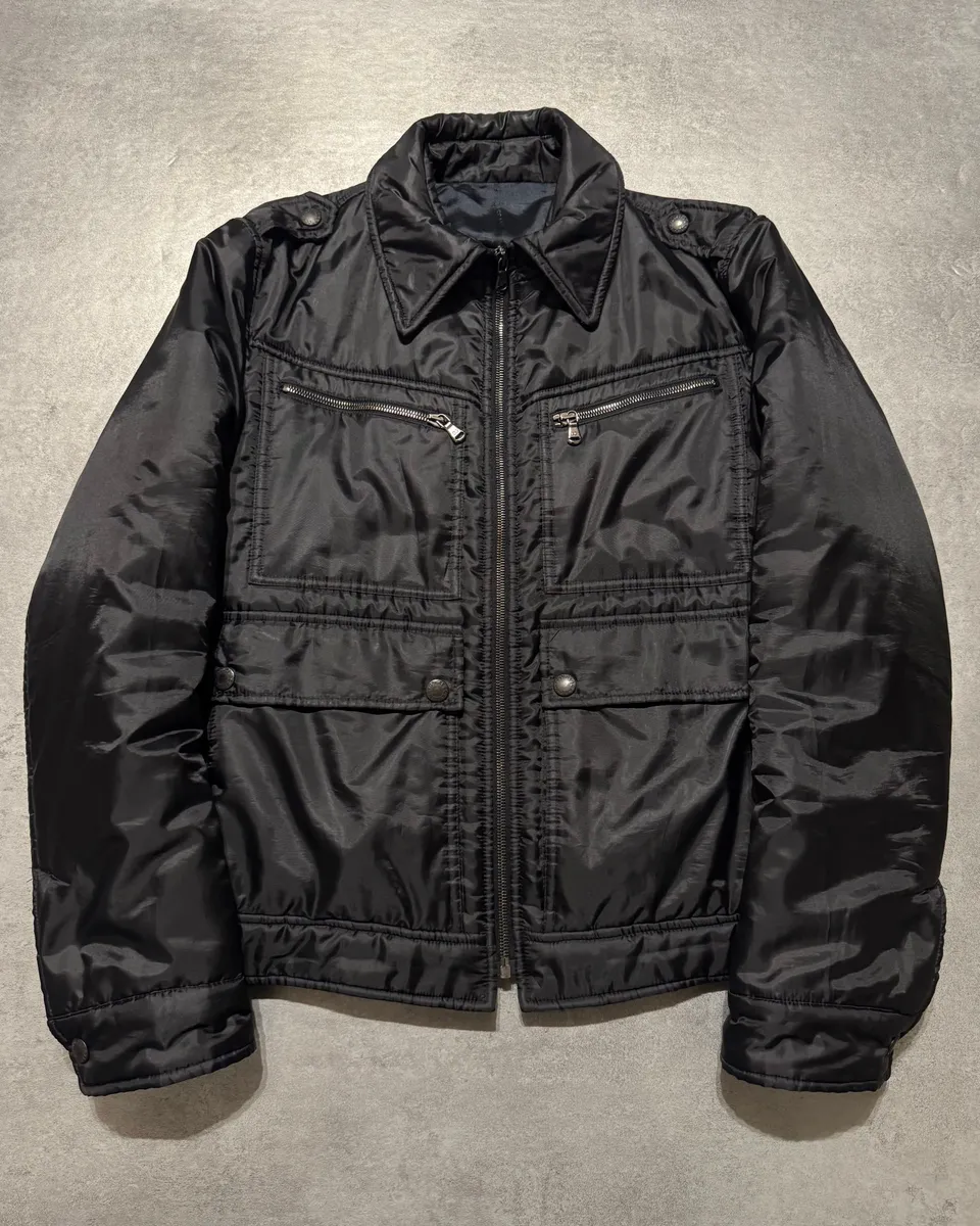 2000s Dolce & Gabbana Nylon Black Jacket