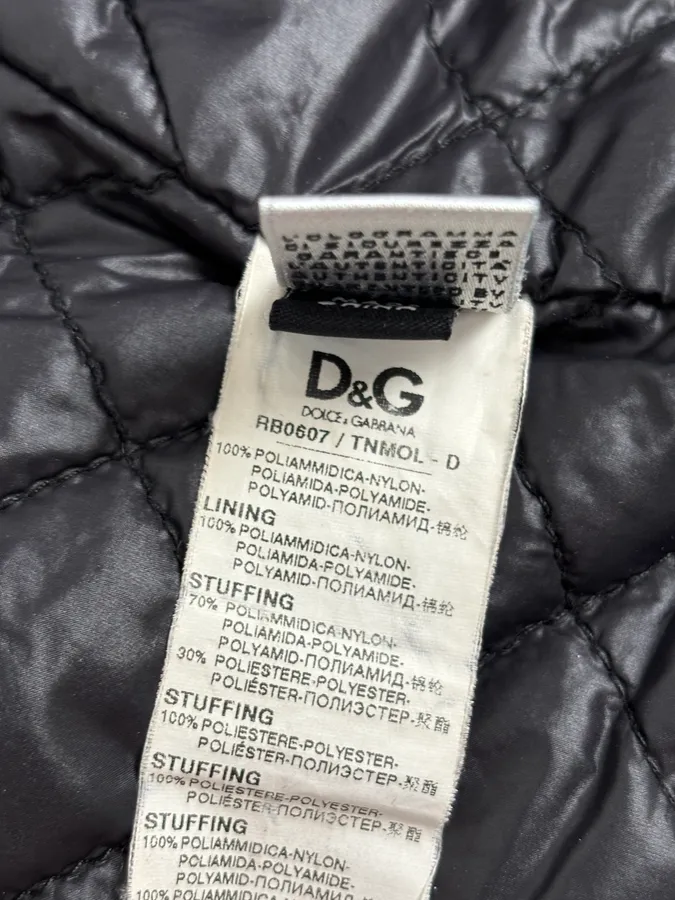 2000s Dolce & Gabbana Obscure Dark Astro Puffer Jacket - Image 12