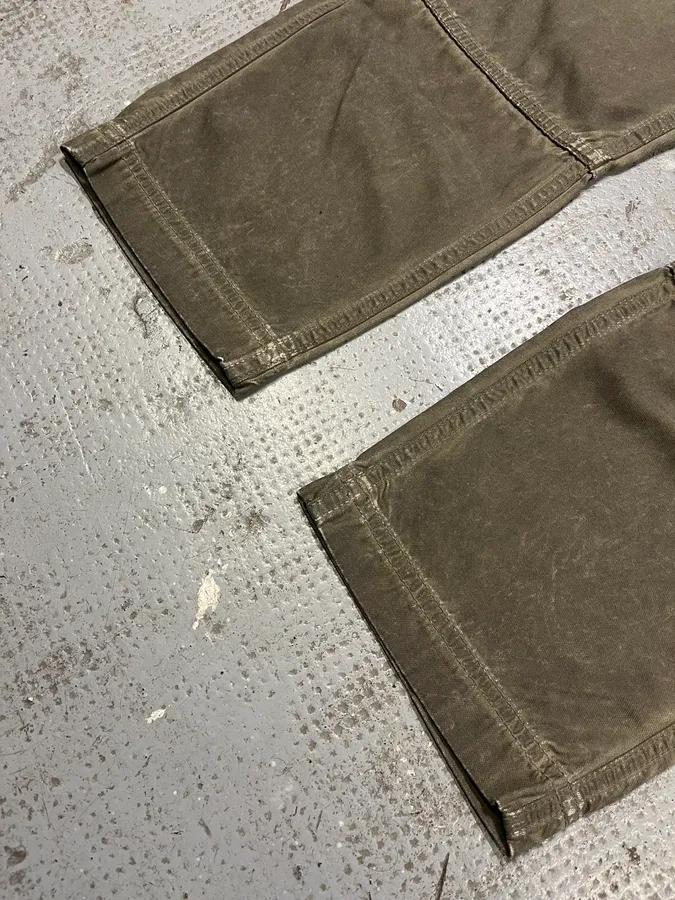 2000s Dolce & Gabbana Olive Eroded Cargo Pants - Image 9