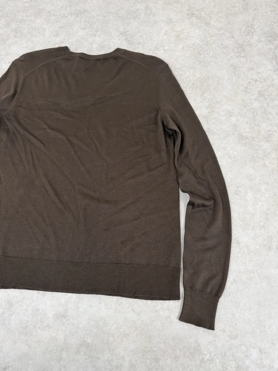 2000s Dolce & Gabbana Ornament Brown Wool Sweater - Image 6