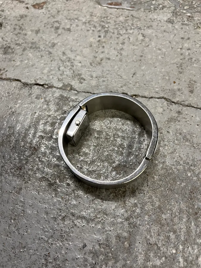 2000s Dolce & Gabbana Padlock Protection Pave Watch Bracelet - Image 9