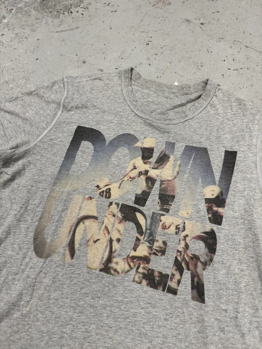2000s Dolce & Gabbana Pilot Down Under Grey T-Shirt - Image 3