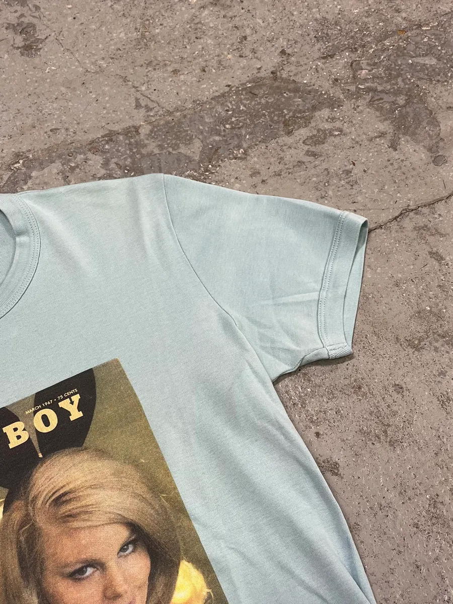 2000s Dolce & Gabbana Playboy Blue T-Shirt - Image 5