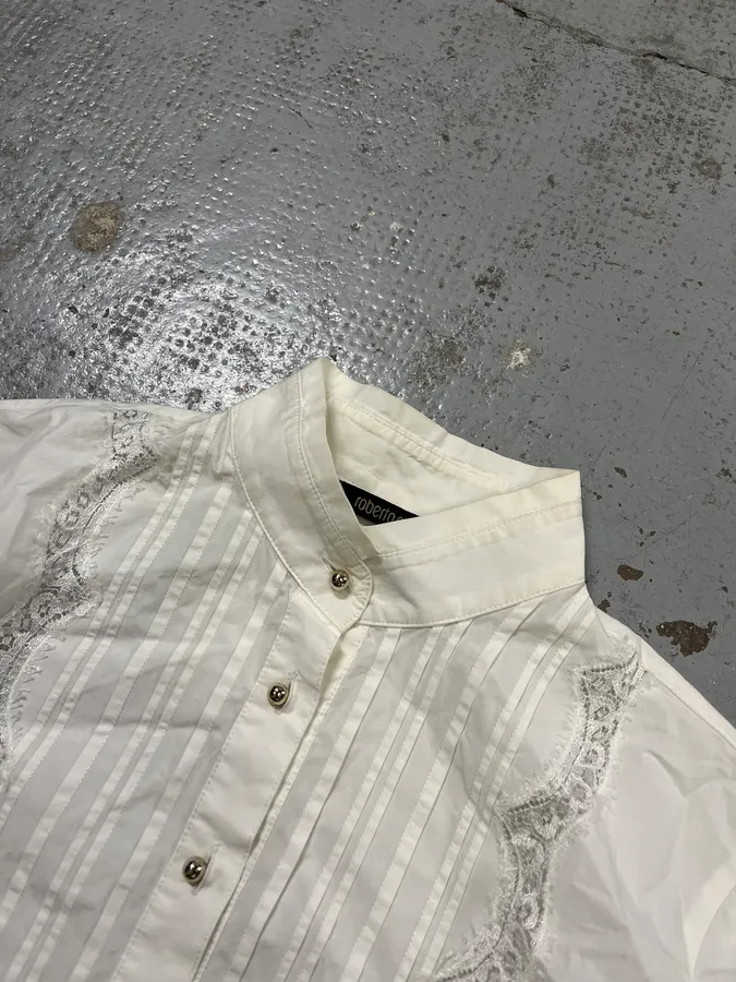 2000s Dolce & Gabbana Royal Baroque White Shirt - Image 4