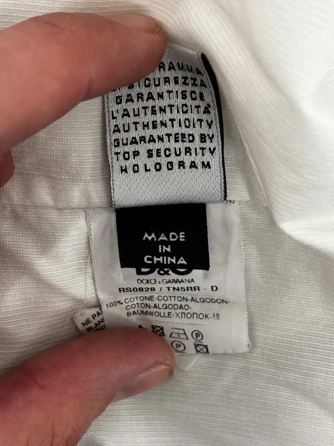 2000s Dolce & Gabbana Royal White Shirt - Image 12