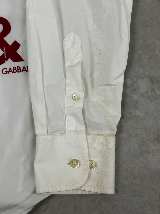 2000s Dolce & Gabbana Safari Kenya Elephant White Shirt - Image 9