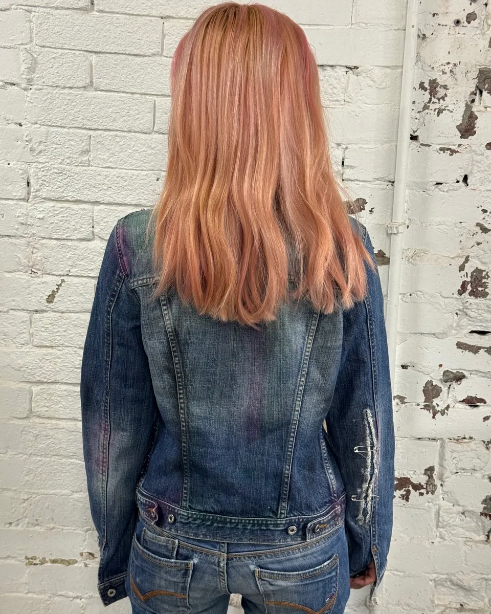 2000s Dolce & Gabbana Safety Pin Blue Denim Jacket - Image 3