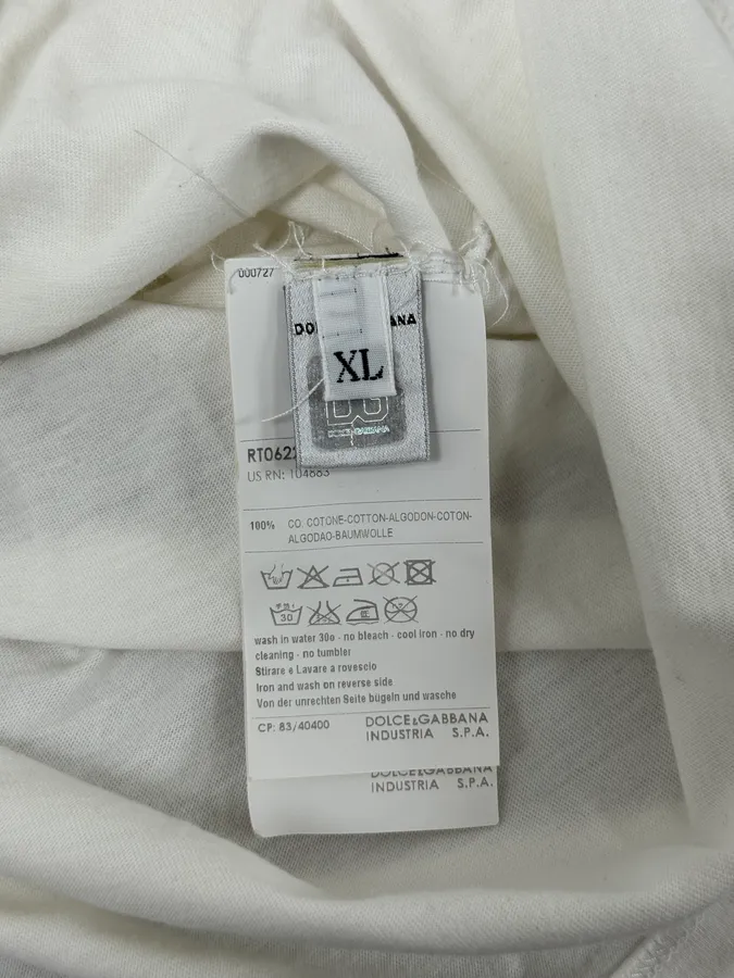 2000s Dolce & Gabbana Saint Domenico White T-Shirt - Image 7