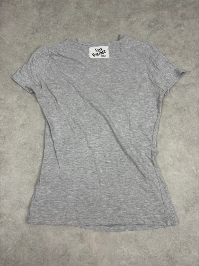 2000s Dolce & Gabbana Sexy Catwoman Grey T-Shirt - Image 6