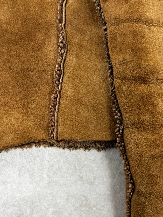 2000s Dolce & Gabbana Shearling Reversible Beige Jacket - Image 13