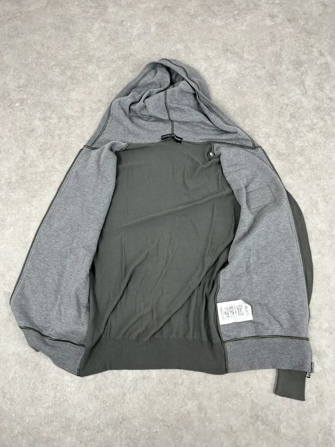 2000s Dolce & Gabbana Signature Grey Zip-Up Hoodie - Image 7