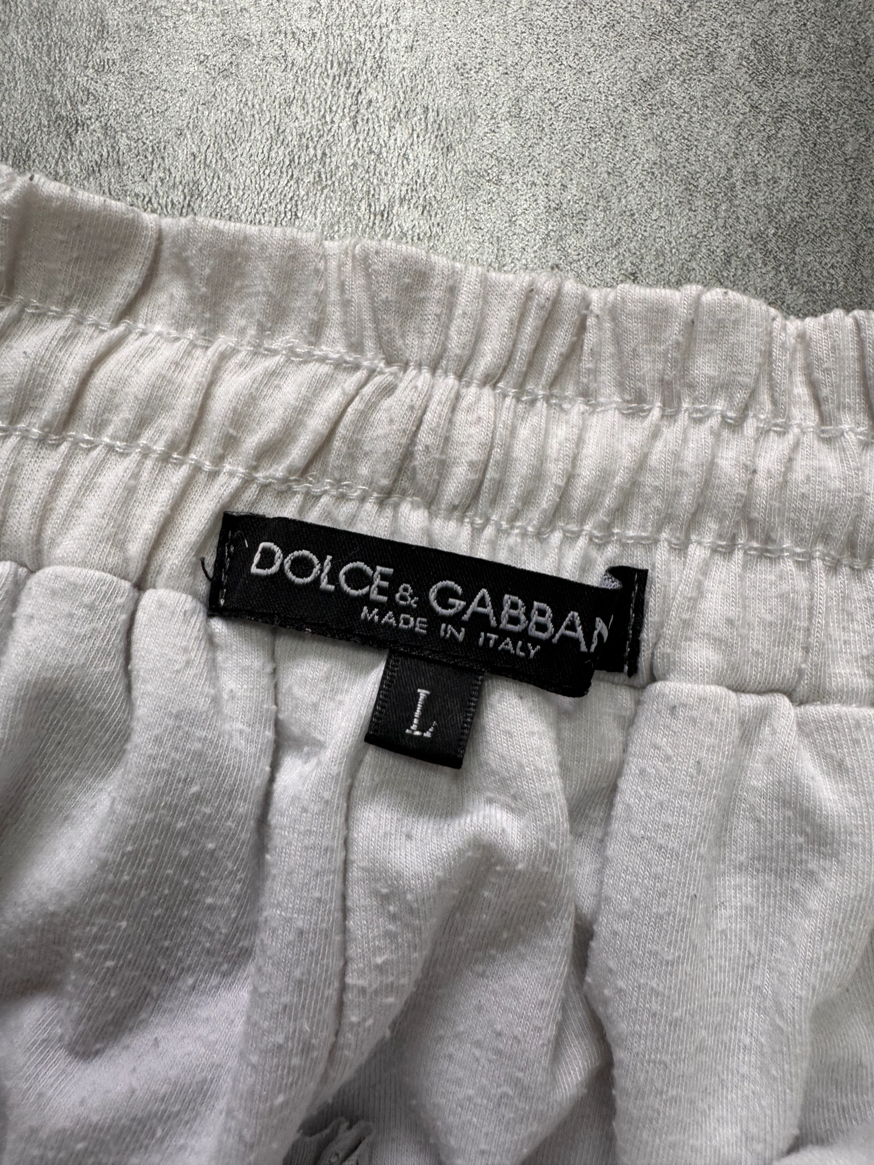 2000s Dolce & Gabbana Silver Joggers - Image 5